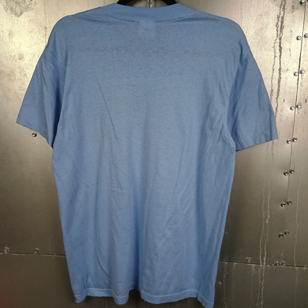 US Air Vintage 80s Soft 50/50 Blend Stretch Shirt Graphic Medium Submarine Ocean - Picture 6 of 6